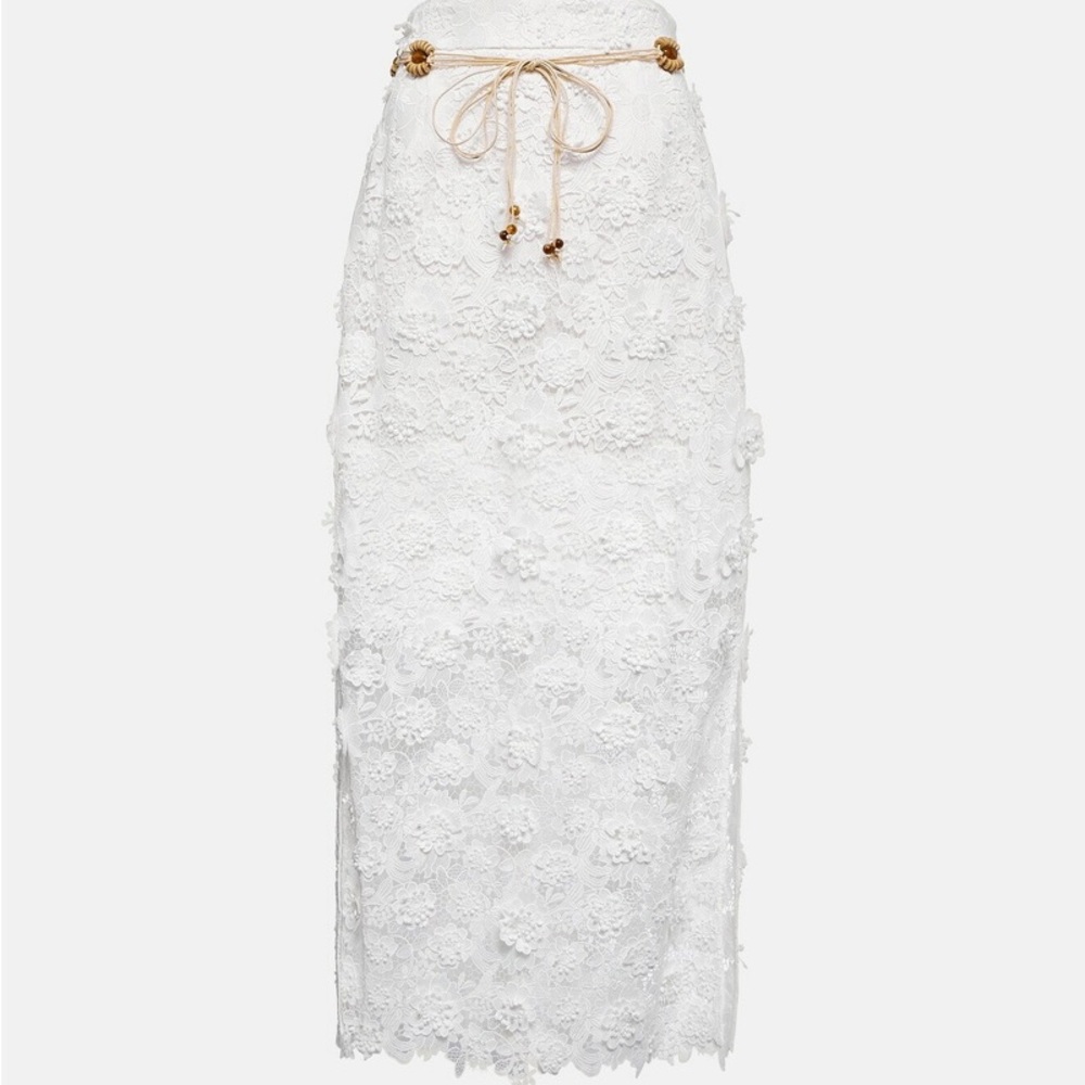 Zimmerman Raie lace midi skirt Sz 0